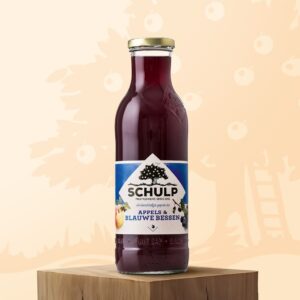 Schulp appel en blauwe bessensap