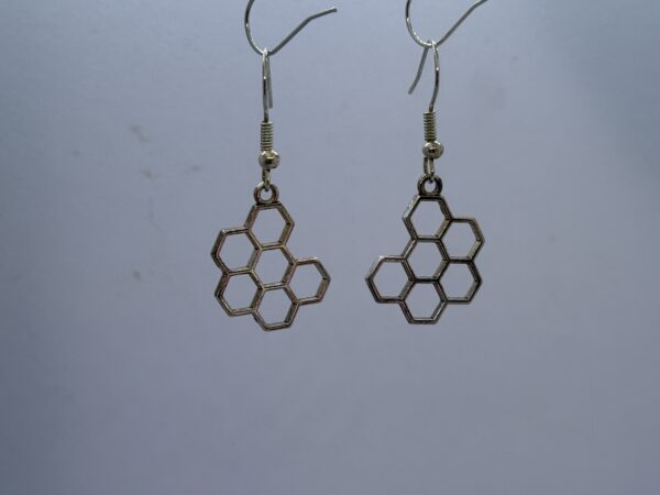 Oorbellen honingraad silver