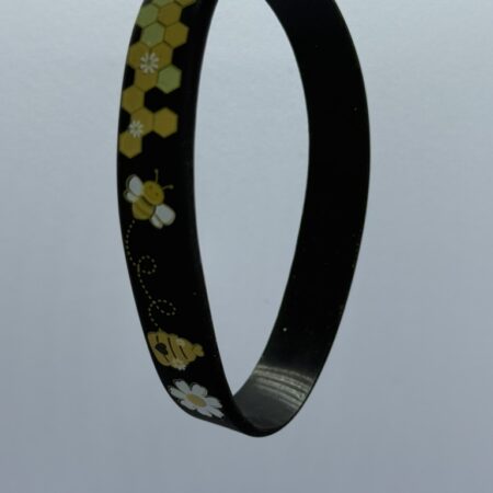 armband silicone bij zwart